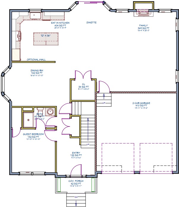 First Floor (with optional guest bedroom)